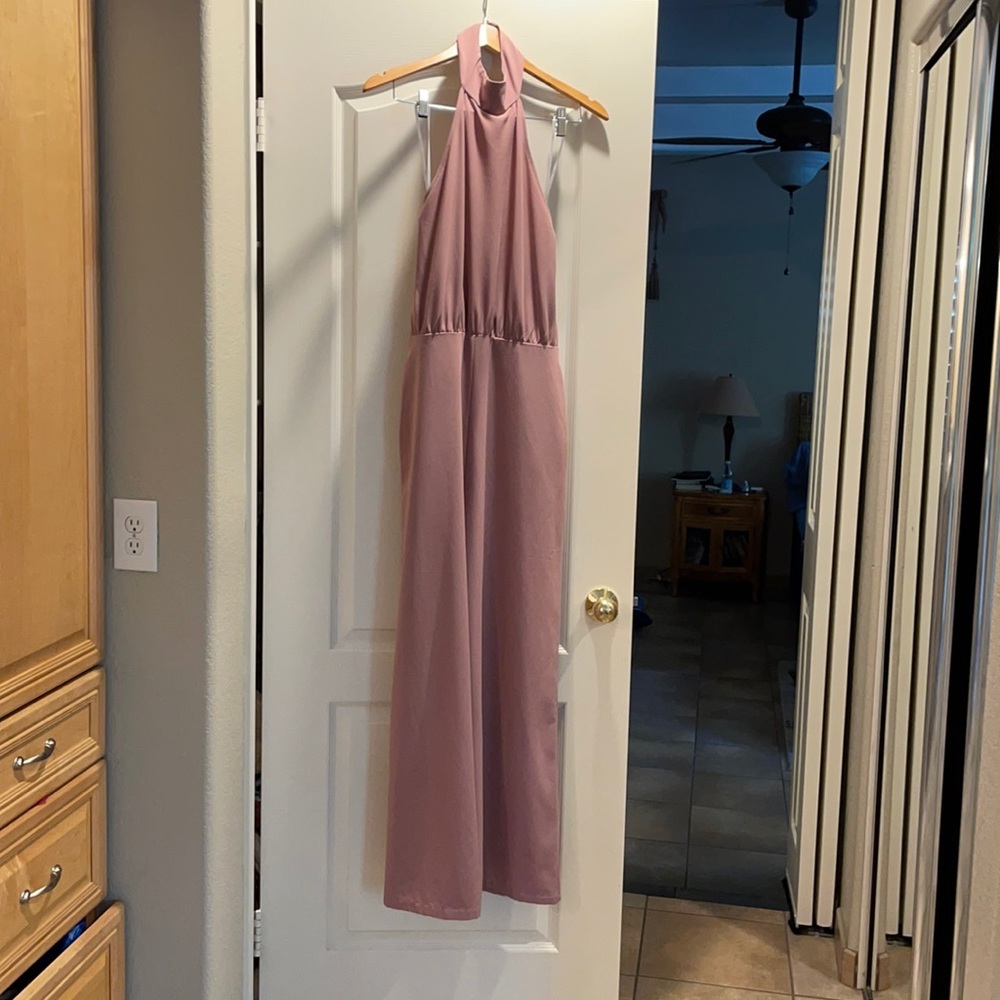 Rose Halter Jumpsuit